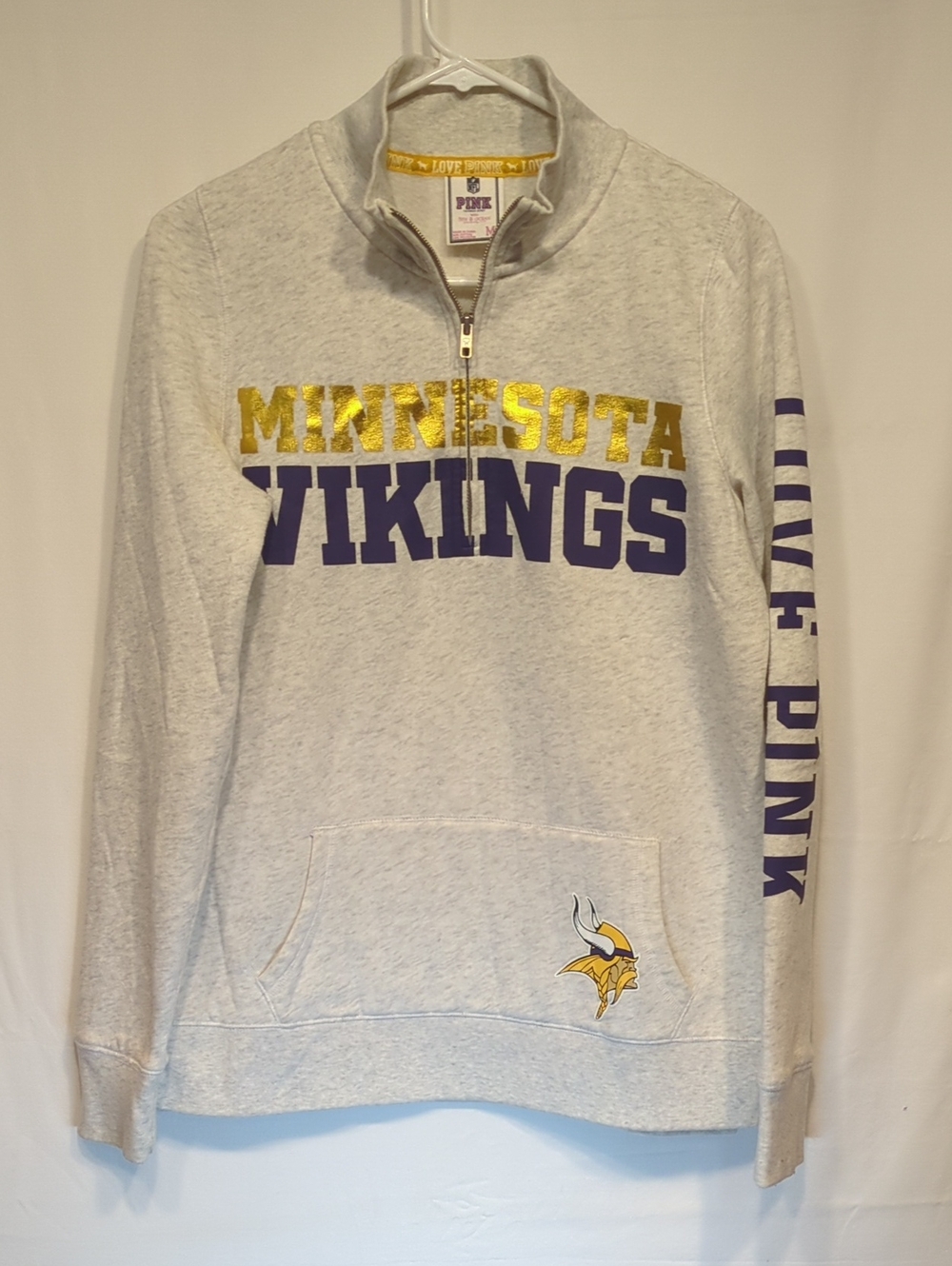 PINK by Victoria’s Secret Minnesota Vikings Quarter Zip